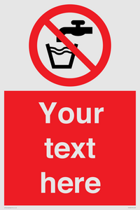 Custom prohibition not drinking water